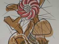 Man Ray - USA 1890 1976 - Cactus danseur - grabado EA - 70 x 50 cms - 1973